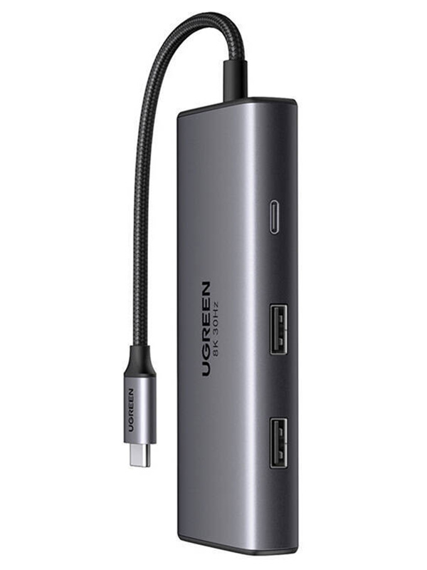 Изображение товара Разветвитель-адаптер Ugreen CM498 6-in-1 для USB-C и HDMI, 8K@30Hz, 100 Вт