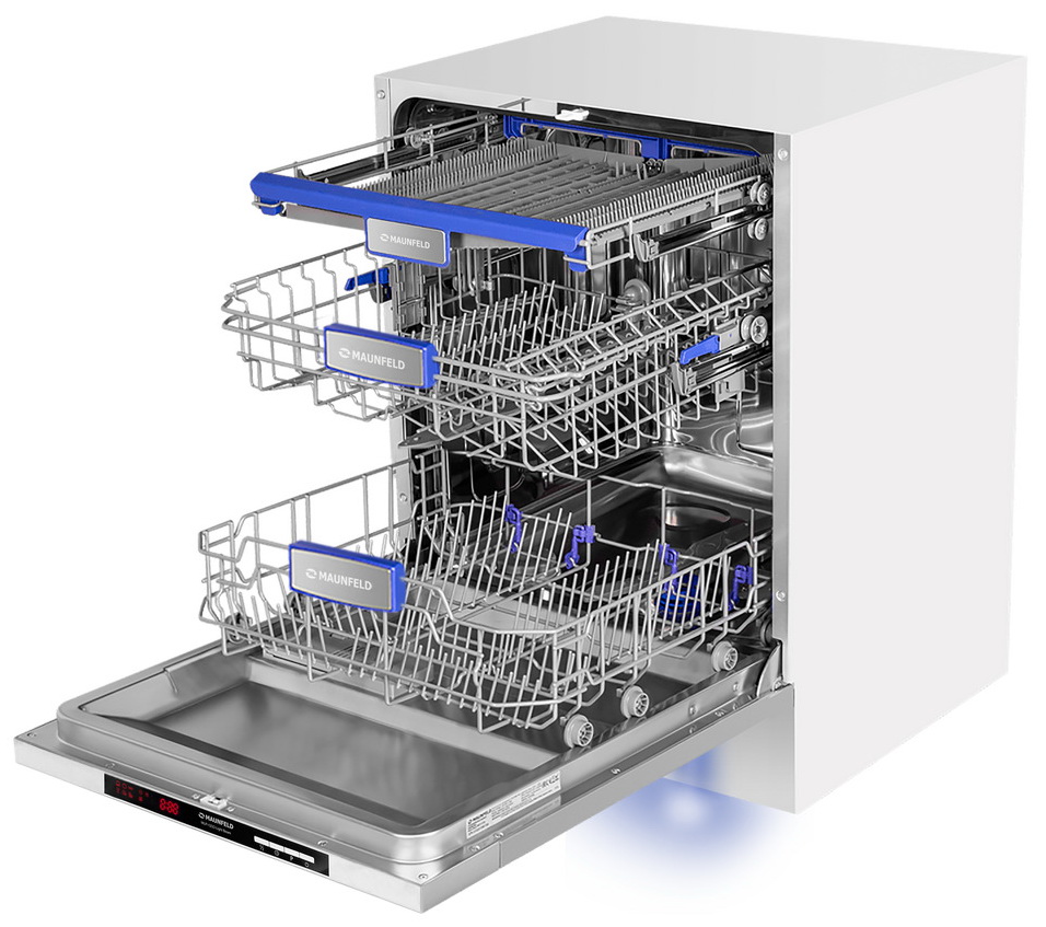

Встраиваемая посудомоечная машина Maunfeld MLP-123D Light Beam, Белый
