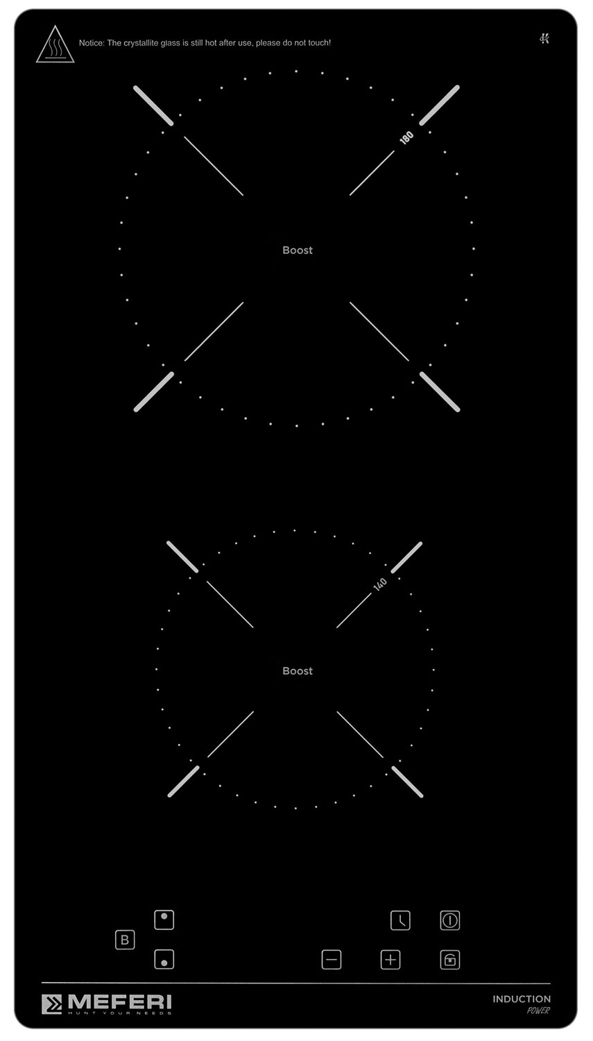 Изображение товара Электрическая варочная панель Meferi MIH302BK POWER