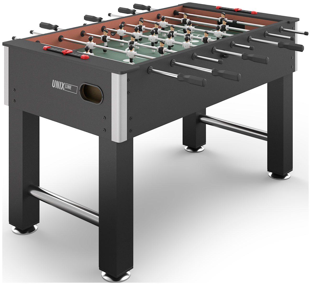 Изображение товара Игровой стол Unix Line Футбол - Кикер 140х74 см черный для дома и игр