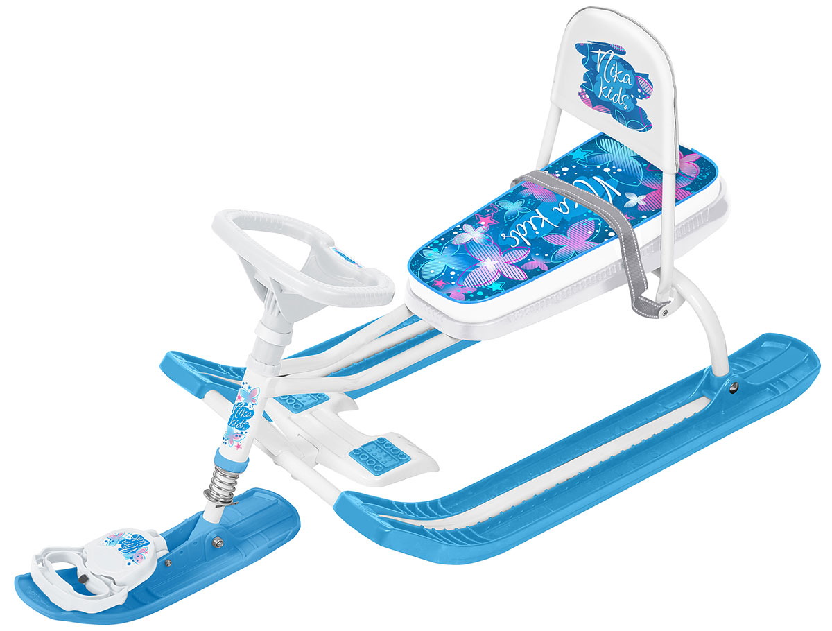 Изображение товара Снегокат Ника Игрушка Тимка спорт (4-1 ТС4-1) с бабочками на темном