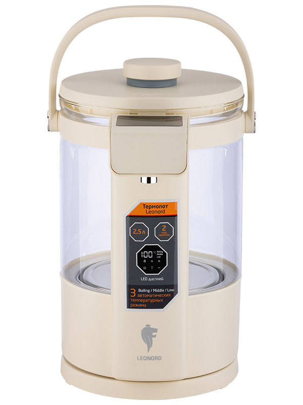 Изображение товара Термопот Leonord LE-1539, бежевый, 2.5 л, 1500 Вт (108312)