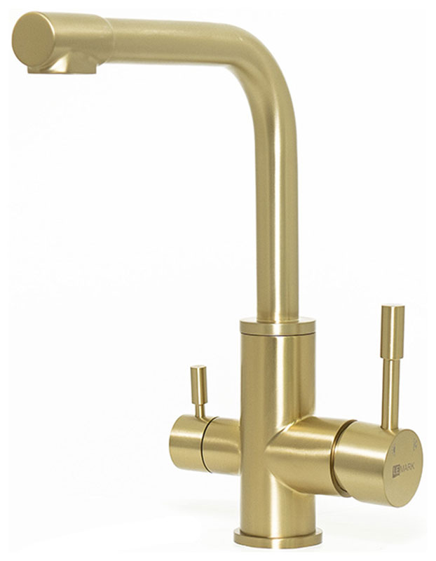 Изображение товара Кухонный смеситель Lemark с подключением к фильтру питьевой воды светлое золото