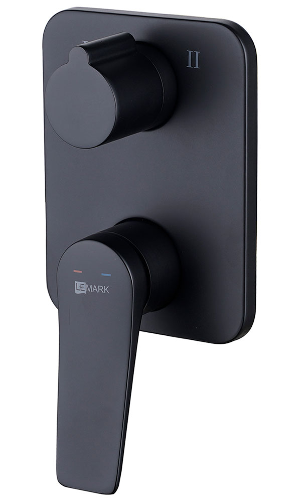 Изображение товара Встраиваемый смеситель для ванны и душа Lemark LM3727BL латунь черный