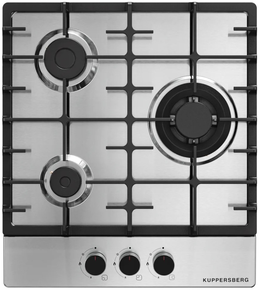 Изображение товара Газовая варочная панель Kuppersberg FS 46 X 3 конфорки нержавеющая сталь