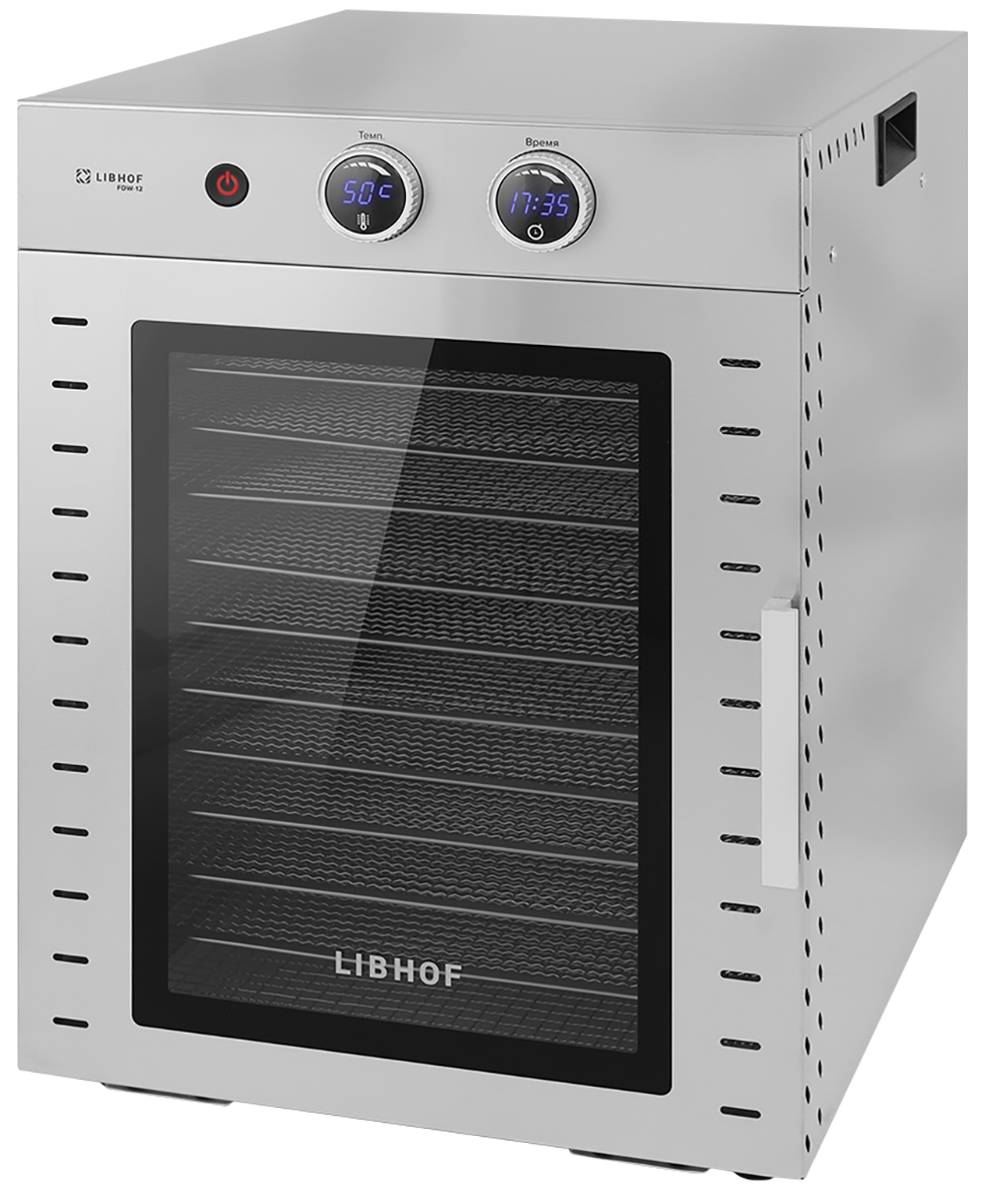 Изображение товара Дегидратор Libhof FDM-12 для овощей и фруктов 39 л 1000 Вт цифровое управление