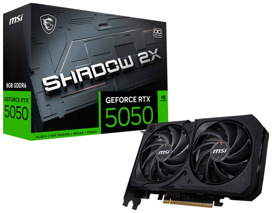 Изображение товара Видеокарта MSI GeForce RTX 5050 8G SHADOW 2X OC
