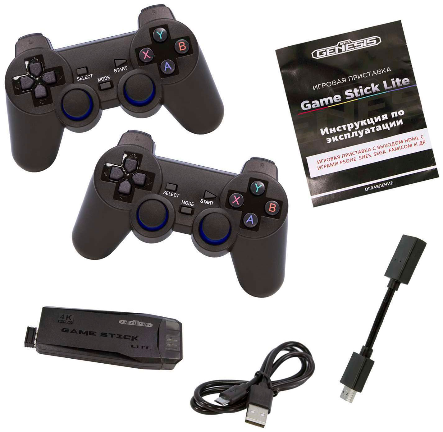 

Игровая приставка Retro Genesis GameStick Lite (64Gb, 11500 игр, PS1, NES, SMD, SNES и др. model: TI-155)