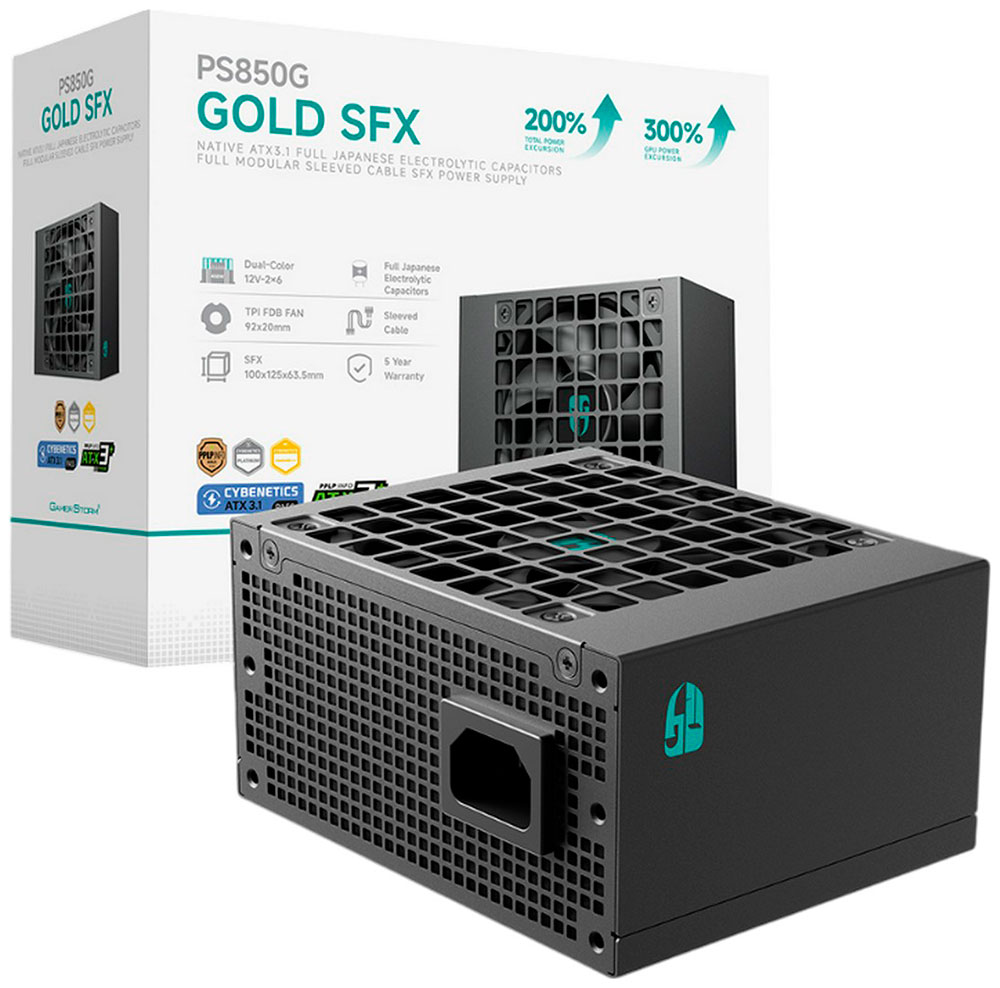 Изображение товара Блок питания Deepcool GAMERSTORM PS850G SFX 850W Cybenetics Platinum