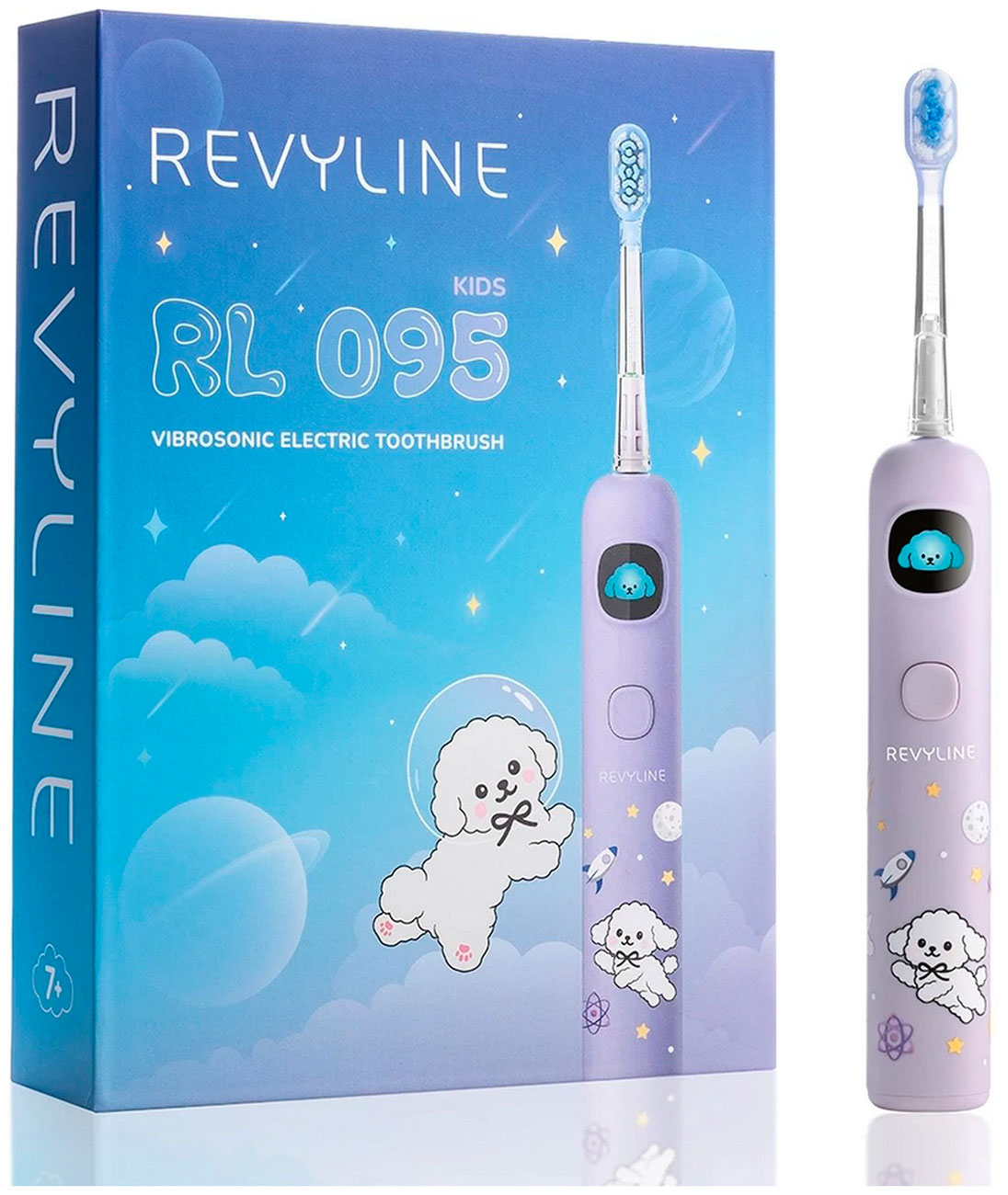 Изображение товара Детская электрическая зубная щетка Revyline RL 095 Kids, сиреневая