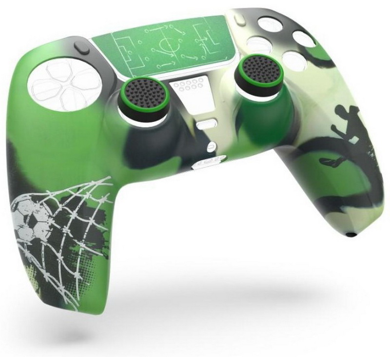 фото Набор аксессуаров 6 в 1 для контроллера hama для playstation 5 футбол, green (54459)