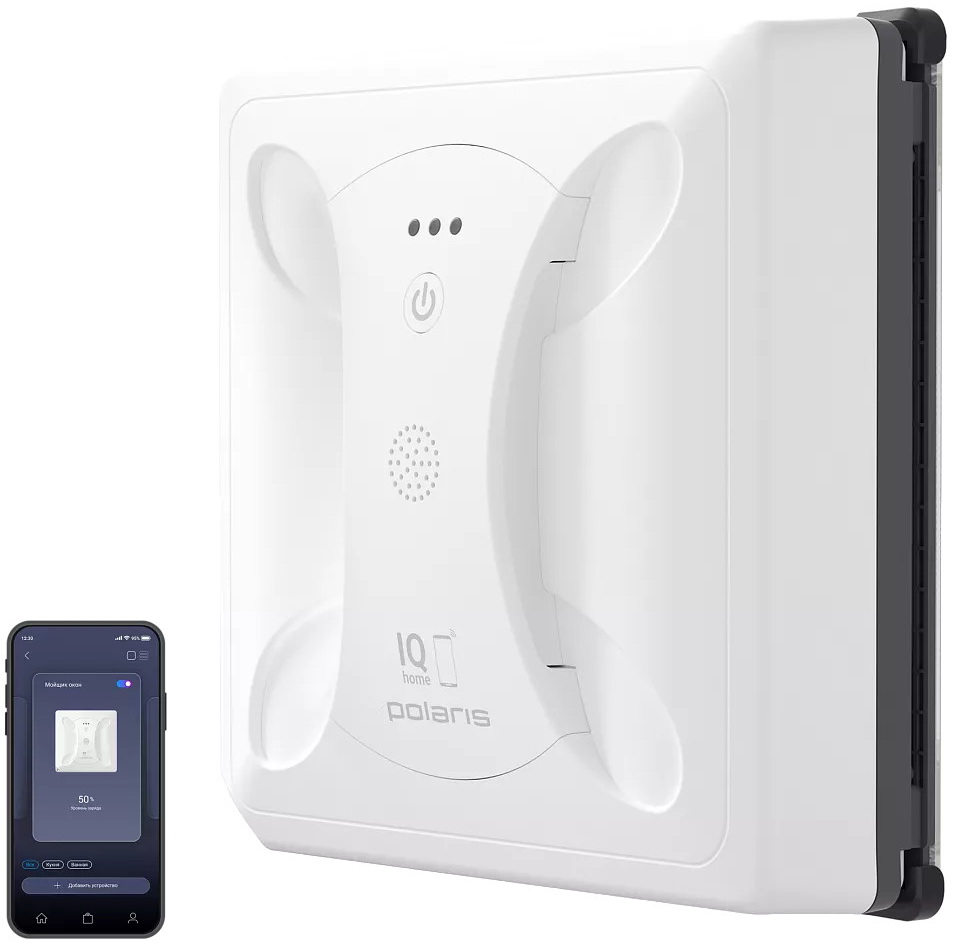 Изображение товара Робот-мойщик окон Polaris PRWC 3004 WIFI IQ Home белый Изображение товара Робот-мойщик окон Polaris PRWC 3004 WIFI IQ Home белый