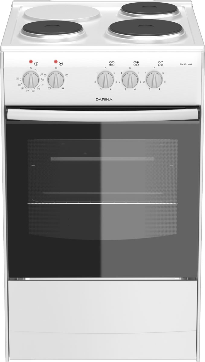 Изображение товара Электроплита Darina S EM 331 404 W белая 3 конфорки духовка 50л