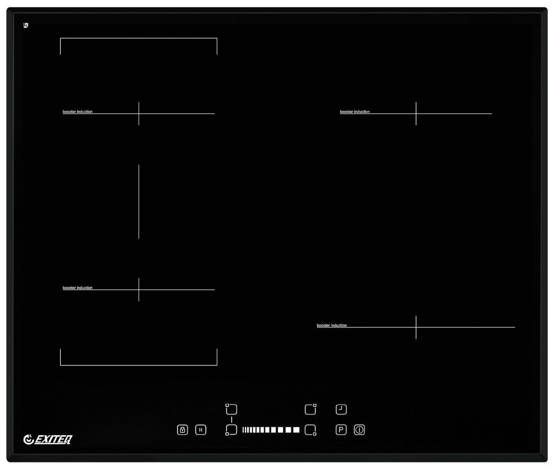 Изображение товара Встраиваемая индукционная варочная панель Exiteq EXH-311IB 4 конфорки Сенсорное управление