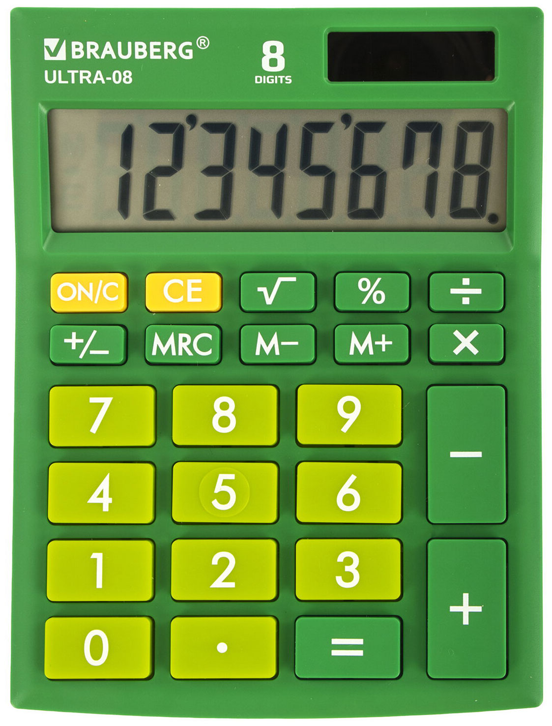 Изображение товара Настольный калькулятор Brauberg ULTRA-08-GN зеленый