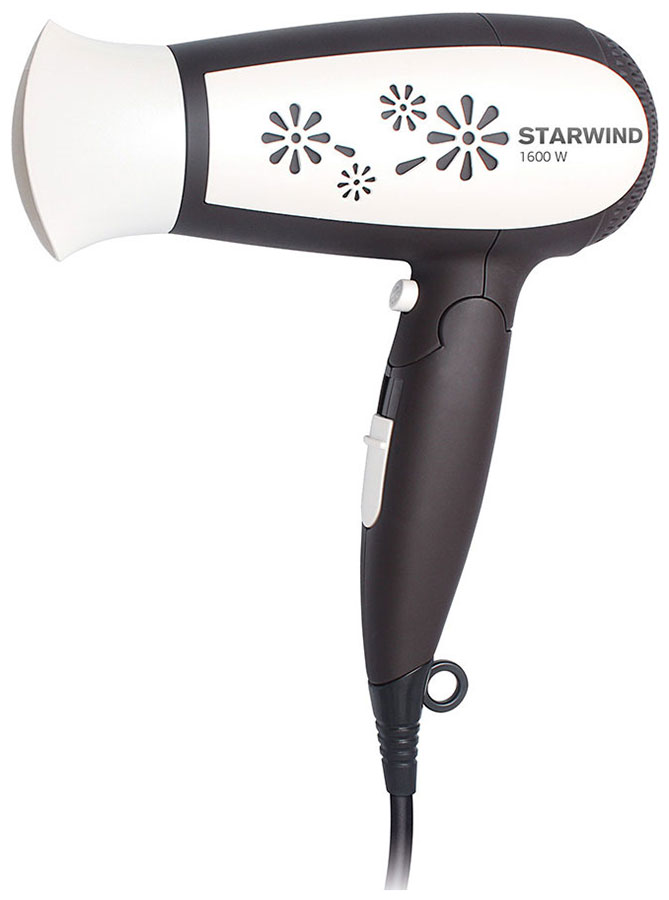 цена Фен Starwind SHT4417 1600Вт темно-коричневый/белый