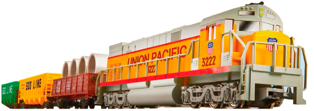 Изображение товара Детская железная дорога Mehano CARGO TRAIN с ландшафтом 1:87 комплект с рельсами и аксессуарами