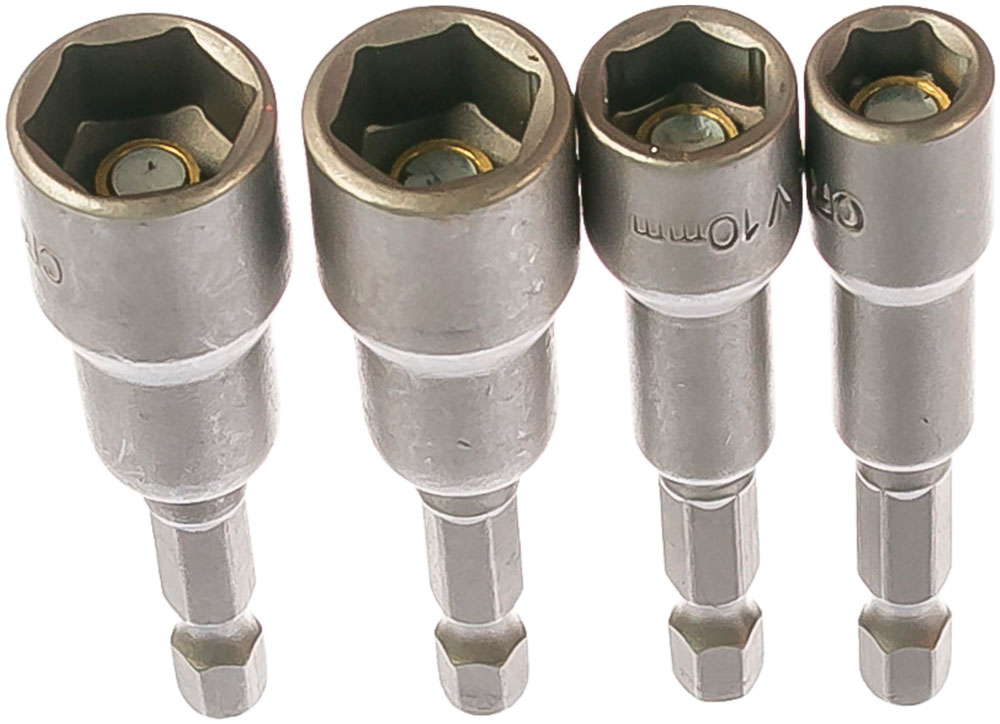 Изображение товара Набор бит Sturm! 1041-05-S4 с торцевыми головками, 8, 10, 12, 13 x 65мм