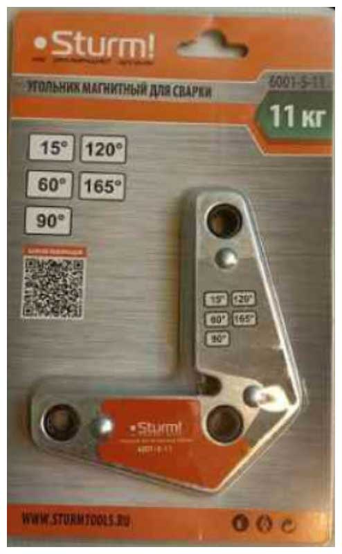 Изображение товара Угольник магнитный для сварки Sturm! 6001-5-11