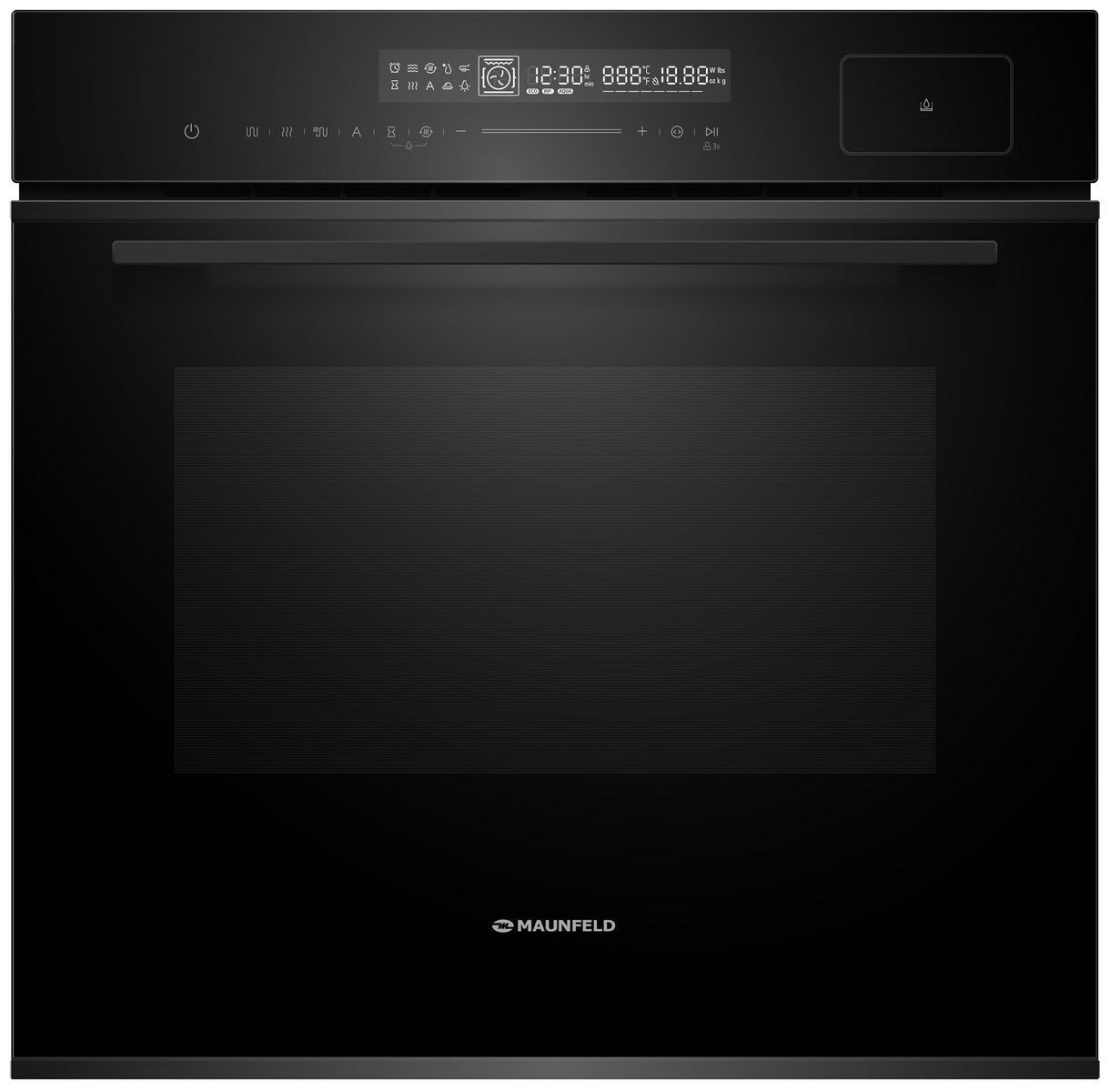 Изображение товара Электрический духовой шкаф Maunfeld MEOR7216STB с паром и сенсорным управлением