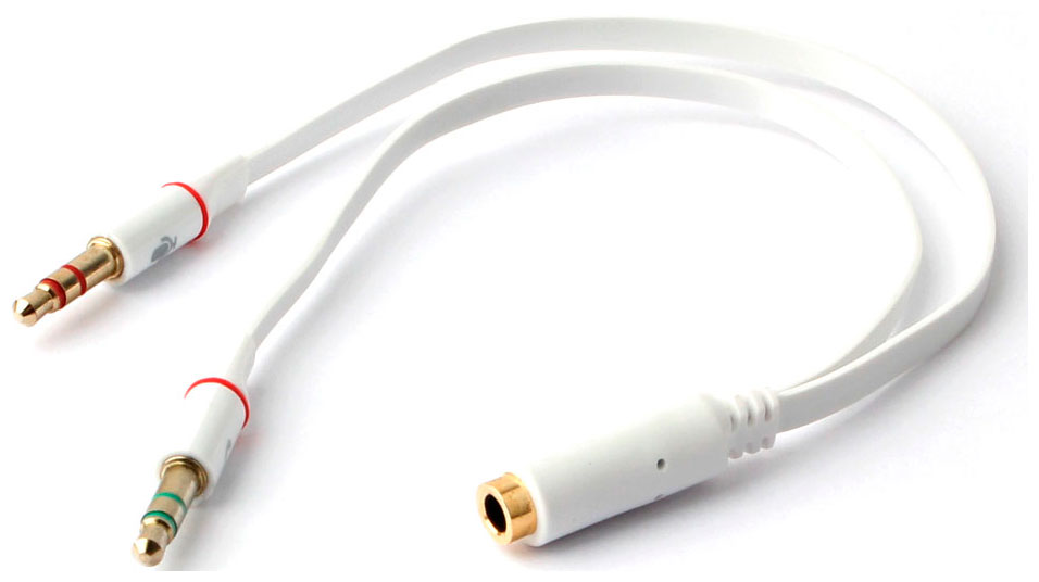 Кабель аудио Cablexpert CCAB-02-35F2M-0.2MB кабель аудио aux cablexpert ccab 01 35mm 1mb jack 3 5 мм m jack 3 5 мм m 1м красный в наборе1шт