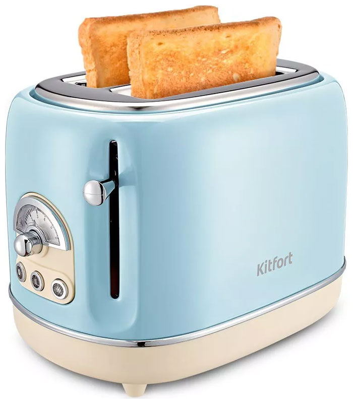 Тостер Kitfort КТ-4004-4 голубой тостер kitfort kt 4004 4 815вт голубой
