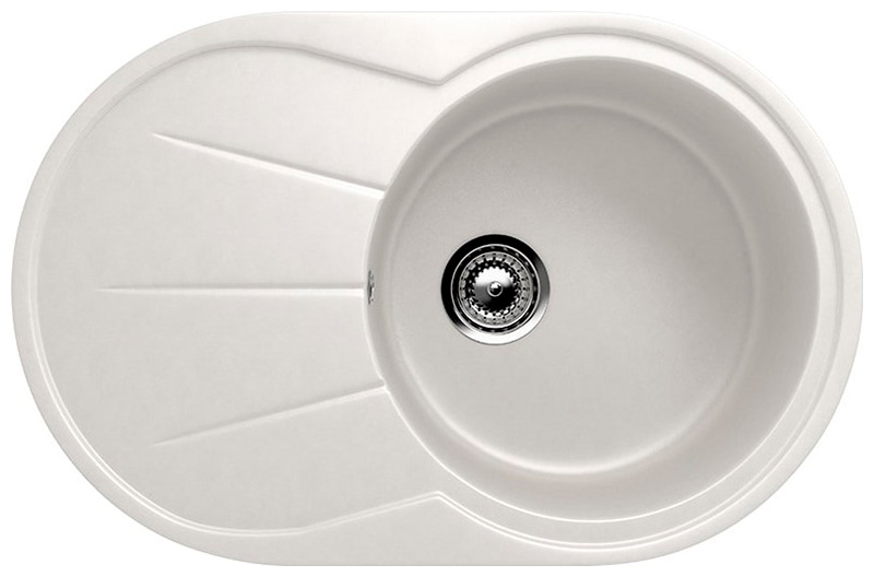 Изображение товара Кухонная мойка из искусственного камня Ulgran U-503/ультра-белый U-503-341
