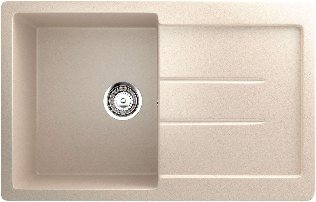 Изображение товара Кухонная мойка Ulgran U-507 бежевого цвета из искусственного мрамора