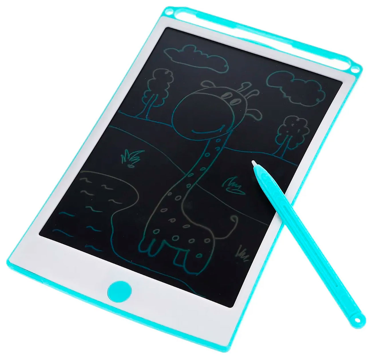 LCD-планшет On time 21.5 см, многоцветный, 6 трафаретов (45028) конструктор on time электронный логи блоки развивающая игрушка