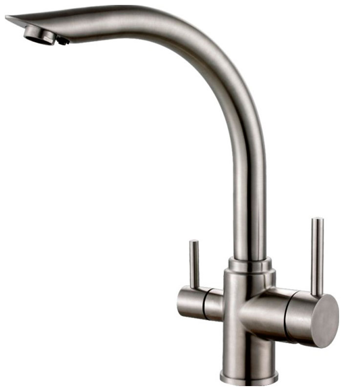 

Кухонный смеситель Haiba HB70304 сталь, Нержавеющая сталь