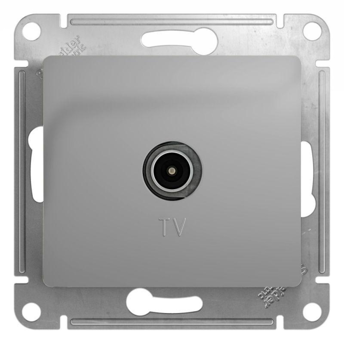 Изображение товара Рамки, декоративные элементы и основания для ЭУИ Systeme Electric TV Glossa из алюминия