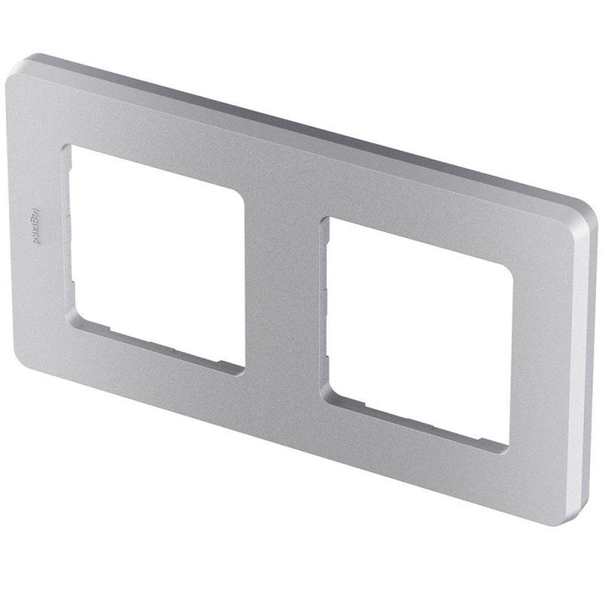 Изображение товара Рамки, декоративные элементы, основания для ЭУИ Inspiria (группа Legrand) Рамка 2-м Inspiria алюм. Leg