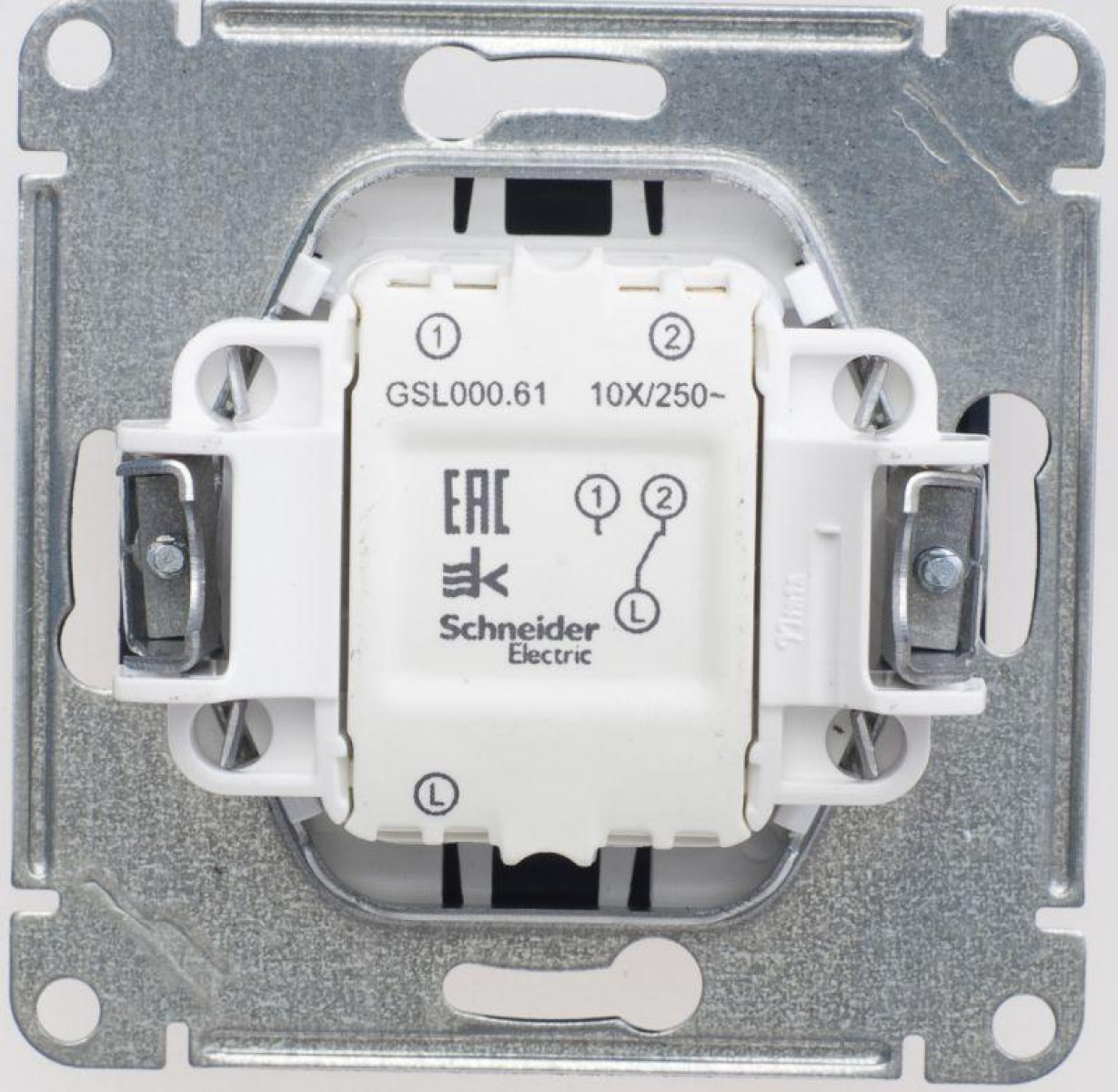 Изображение товара Переключатель проходной 1-кл. СП Glossa 10А IP20 шоколадный Systeme Electric