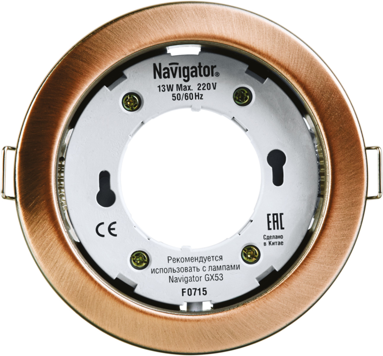 Изображение товара Светильник точечный Navigator 71 282 NGX-R1-006-GX53 IP20 черн медь