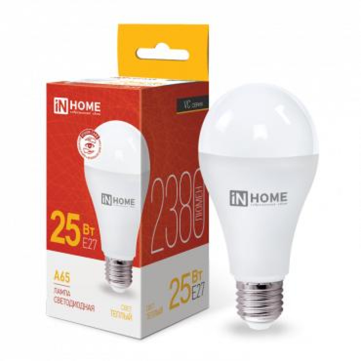 Изображение товара Светодиодная лампа In Home LED-A70-VC 25 Вт E27 3000K 2380лм белая