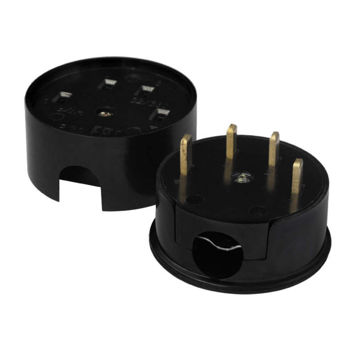 Изображение товара Разъем РШ-ВШ 32А 380В 3Р+РЕ круглой формы UNIVersal