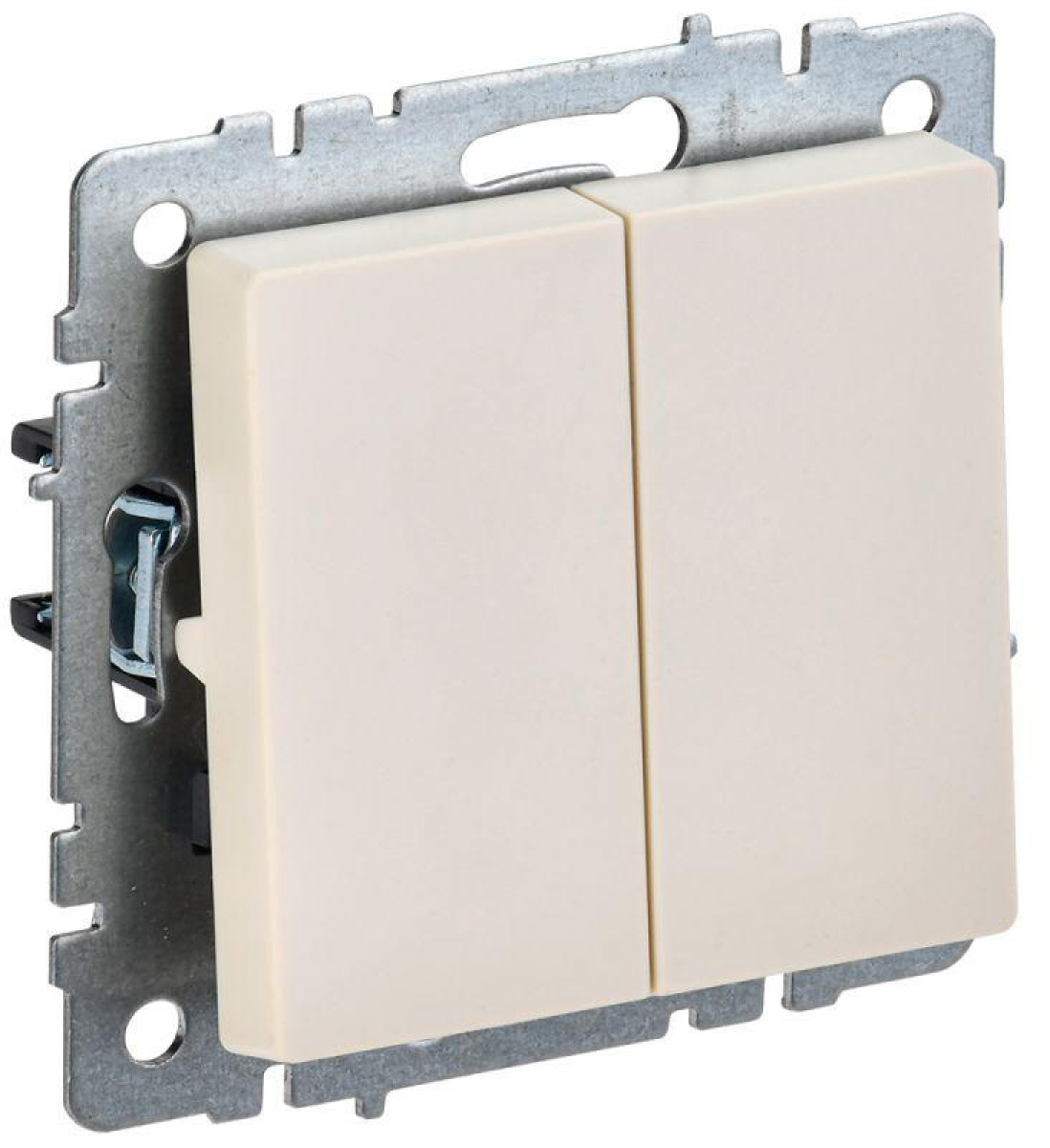 Изображение товара Выключатель проходной 2-кл. BRITE IEK ВС10-2-6-БрКр 10А бежевый