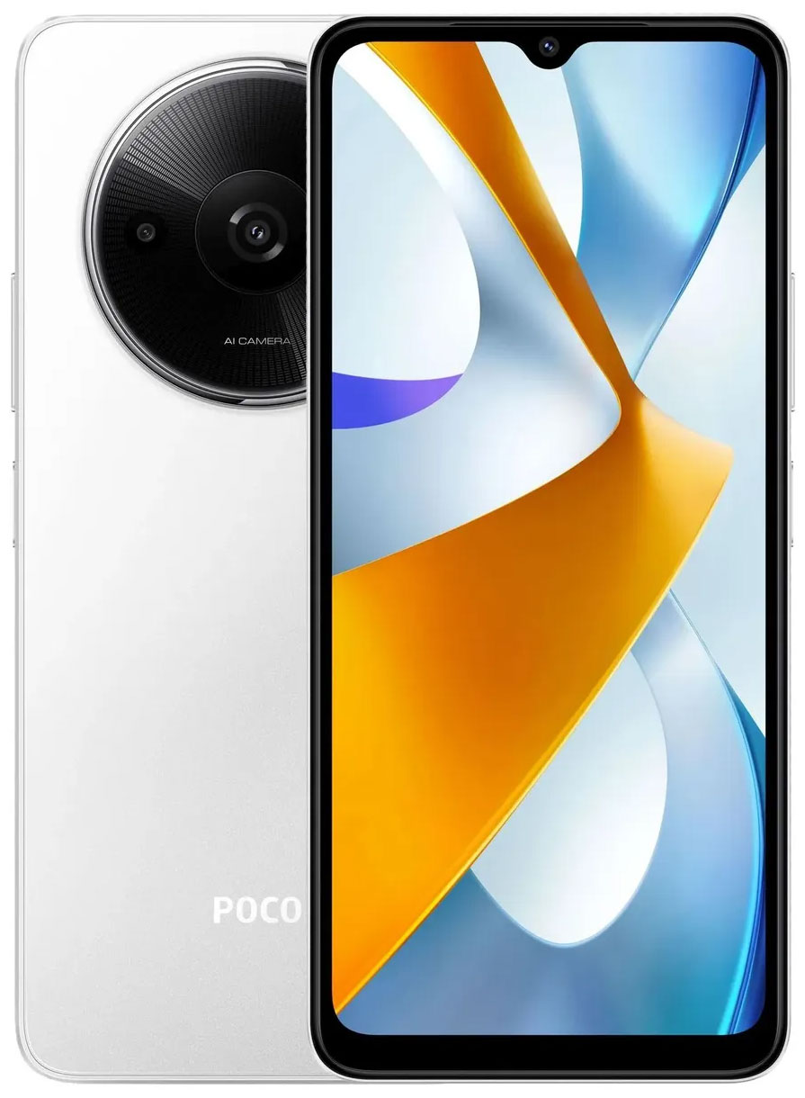 Смартфон Poco C61 4+128 White Смартфон Poco C61