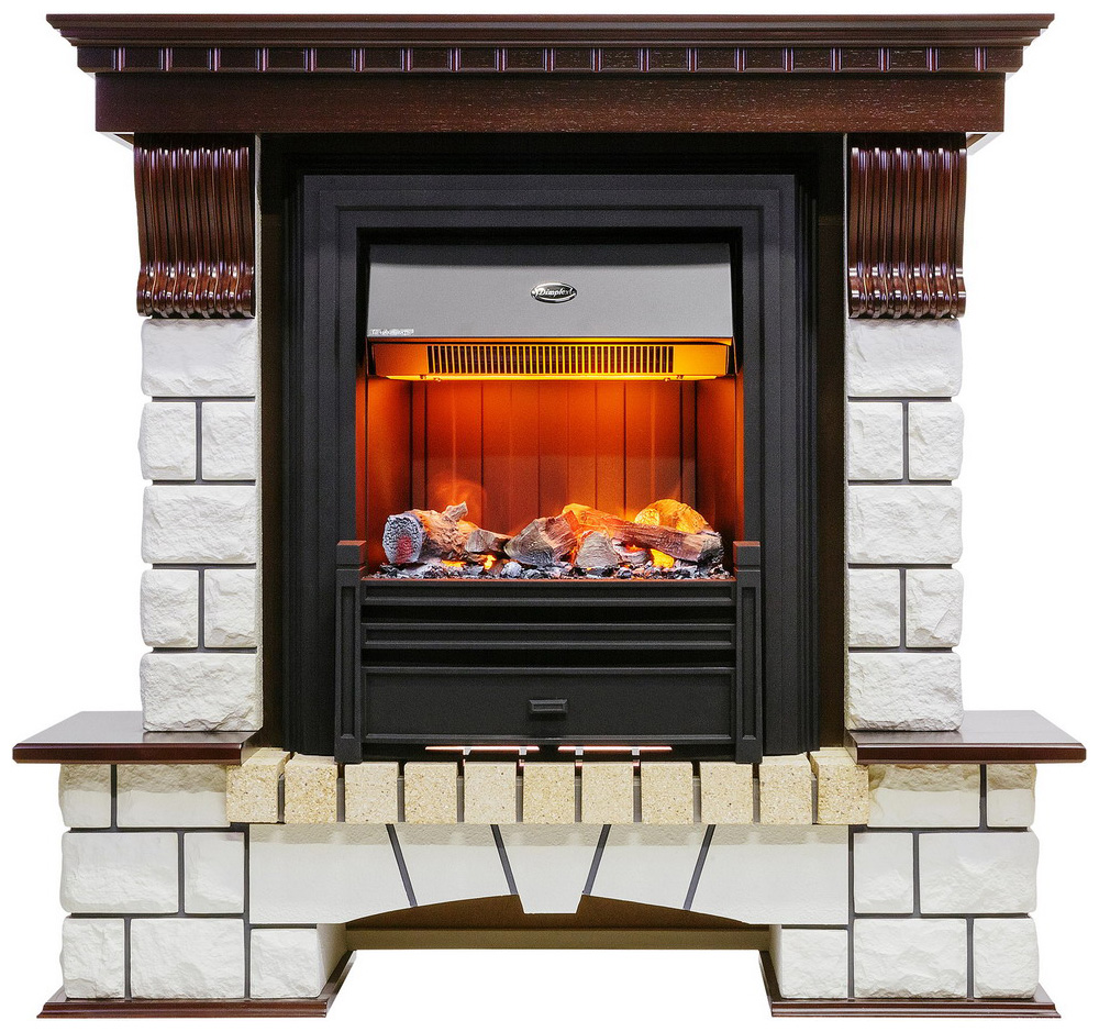 Изображение товара Каминокомплект Dimplex Pierre Luxe с очагом Brookline Black темный дуб