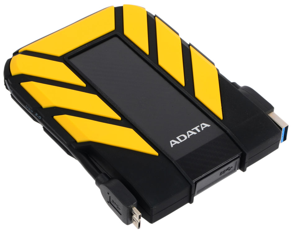 Изображение товара Внешний накопитель Adata HD710Pro 1 ТБ USB 3.1 влагозащищенный черный/желтый