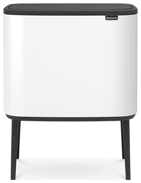 Изображение товара Бак для мусора Brabantia BO TOUCH BIN 11 23л нержавеющая сталь белый
