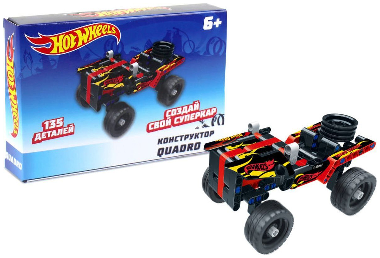 

Блочный конструктор 1 Toy Hot Wheels "Quadro" (135 деталей) Т15399