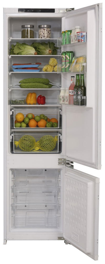 Встраиваемый двухкамерный холодильник Ascoli ADRF310WEBI встраиваемый холодильник ascoli asl110bu