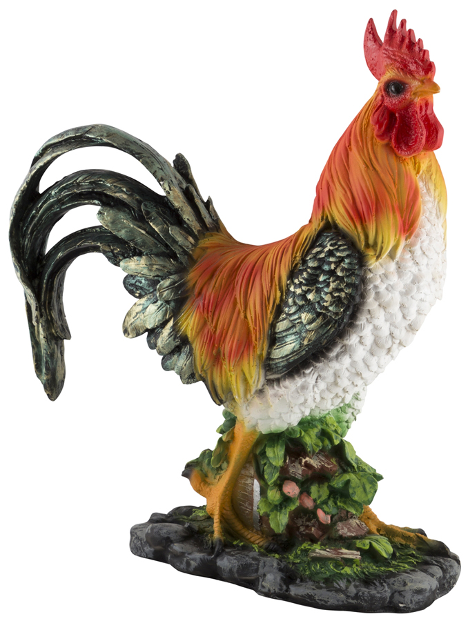 Изображение товара Фигурка садовая Park Петух на бочке Н-43см 169397