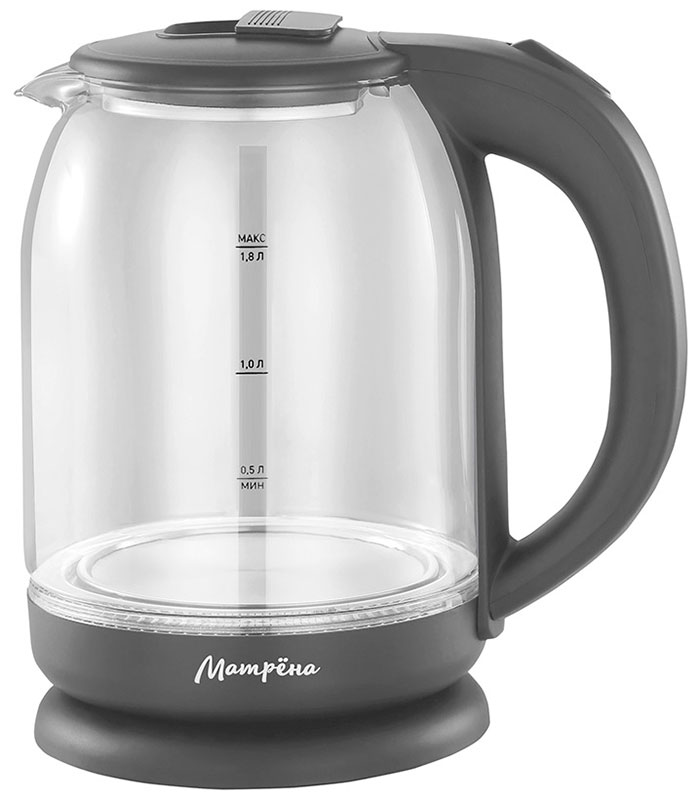 Изображение товара Электрический чайник Матрёна MA-007 1.8 л стекло серый с подсветкой