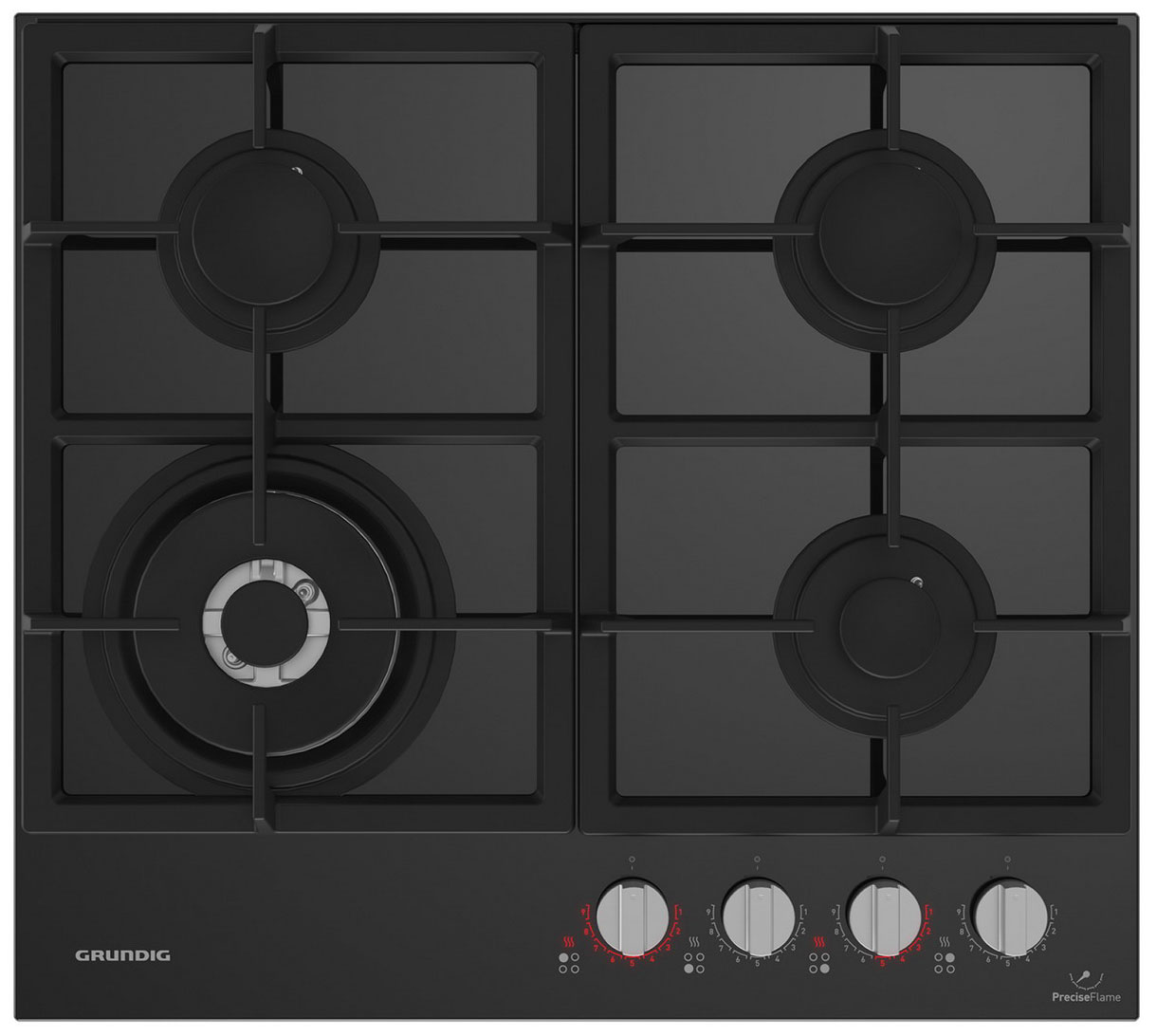 Изображение товара Газовая варочная панель Grundig GIGL 6254150 с 4 конфорками и системой газ-контроля Изображение товара Газовая варочная панель Grundig GIGL 6254150 с 4 конфорками и системой газ-контроля