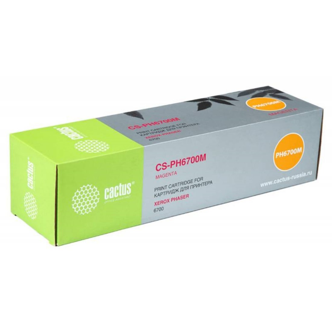 Изображение товара Картридж лазерный Cactus CS-PH6700M 106R01524 пурпурный (12000стр.) для Xerox Phaser 6700