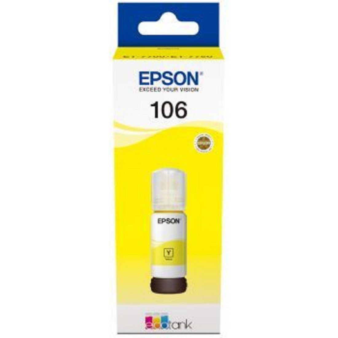 Изображение товара Струйный картридж Epson 106Y желтый 1900 страниц для L7160 L7180