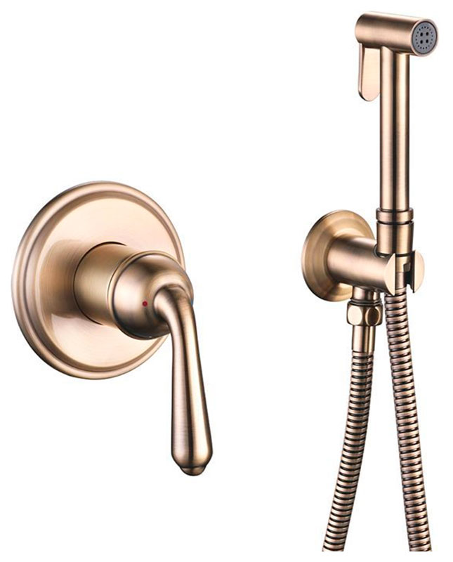 

Гигиенический душ со смесителем Rose R02Q, бронза (R0205Q)