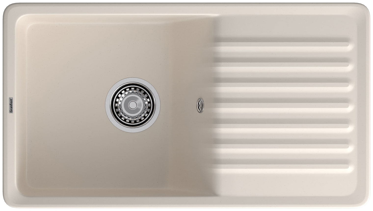 

Кухонная мойка GranFest QUARZ GF-ZW-73, белый
